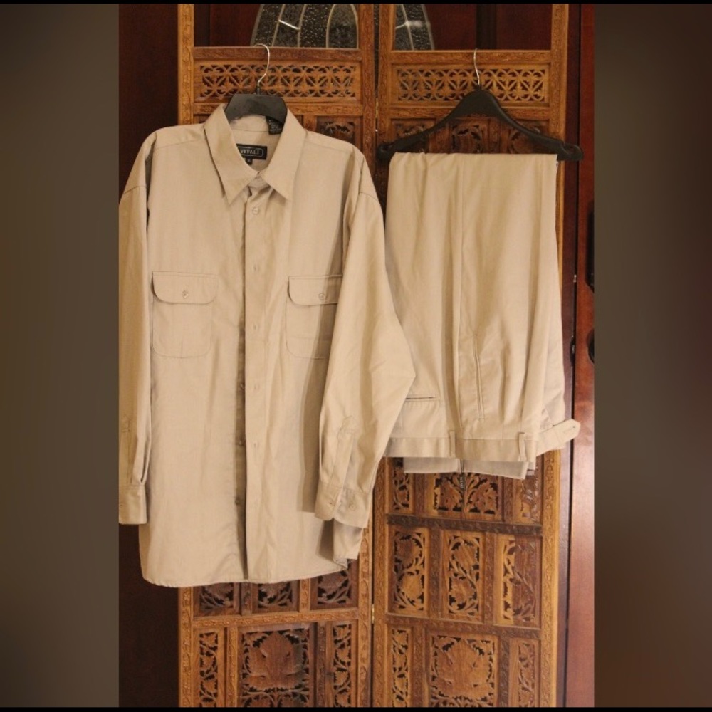 Khaki suit